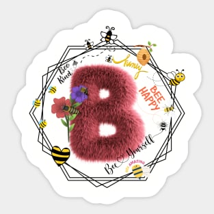 Bee Happy Sticker